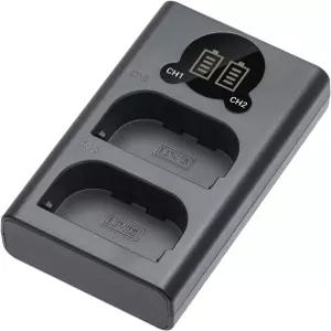 키마루 LPE6 배터리 충전기 EOS R5 R6 II R7 90D 80D 70D 60D 5D 6D 7D 카메라용 더블 슬롯 LCE6