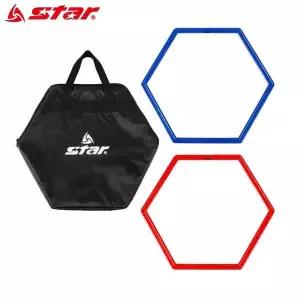 [콩심팥심]훈련용 사다리 멀티 육각 세트 (빨강.파랑 각6개) (총12개입) (SA800)