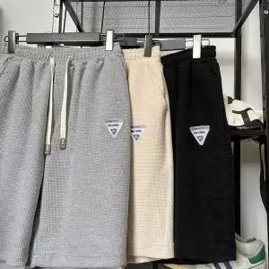 남성 3컬러 허리밴딩 와이드팬츠 5부팬츠 여름반바지