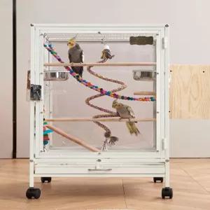 아크릴 앵무새장 앵무새 잉꼬 대형 조류 사육장 날림장 새집