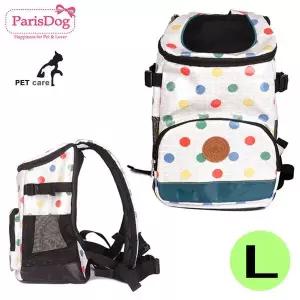 라지 그레이 앞가방 멀티 도트