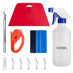 럭시브 자동차 창문 틴트 응용 도구 키트 9개의 차량 유리 보호 필름 설치 스퀴지 스크레이퍼