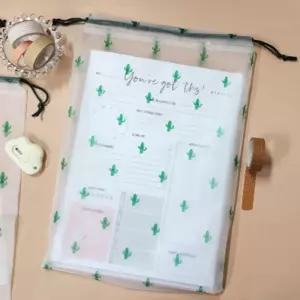 선장장패턴반투명스트링백 수납하기좋은 캐리어백인백 여행용파우치