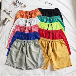 남녀 데일리 반바지 3부 비치 LM0040 롱블라우스 하의 구제필링 타입b 흐티