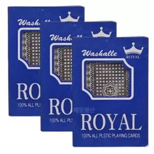 고급 로얄 트럼프카드 플라스틱 포커세트 게임용 3개 게임소품 카드놀이