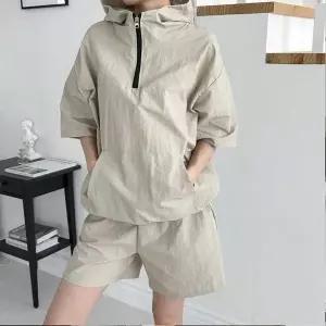 여성 스포츠웨어 트레이닝 크롭 반팔 반바지 밴딩 운동복 헬스복