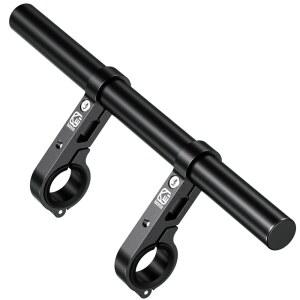 BRCOVAN 알루미늄 합금 핸들바 연장기 11 81인치 길이의 크로스바 이중 클램프 장착 베이스 875인치 1인치 125인치 26인치 자전거 오토바이 스쿠터 ATV용