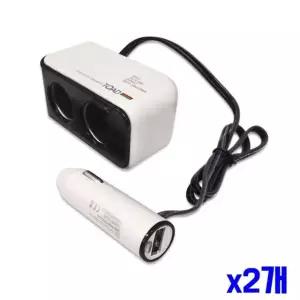 bns 차량용 USB 2구 소켓 x2개 차량용소켓 시거잭 시가잭