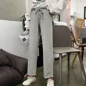 여성용 캐주얼 일자핏 9부 트레이닝 팬츠 조거 바지 운동복 츄리닝