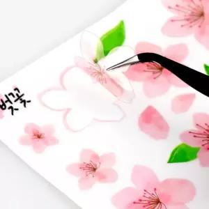 벚꽃 트렌드 꽃 교육용투명스티커 인기제품 1500