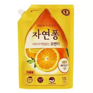 리필형 1.1L 주방세제 오렌지향주방세제 1.1L리필세제 자연퐁