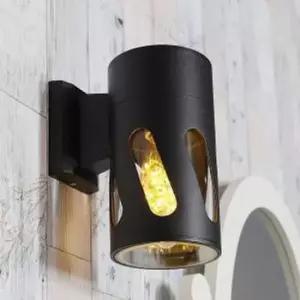 [Deco] 원통 하 벽등 실내용 1등 비츠온 블랙 XH-A158