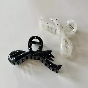 턴인  리본 국내제작 헤어집게 꼬임 도트 땡땡이 헤어 집게 고급 긴머리 단발 집게핀 집게삔