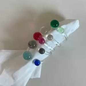 턴인  국내제작 호마이카 사이즈프리 구슬 캔디 하이틴반지 소품샵 반지 링 우정반지