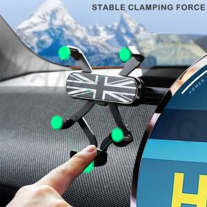 호환 미니 컨트리맨 U25 쿠퍼 S E SE J01 J05 에이스맨 F65 F66 2024 2025용 차량용 GPS 마운트 폰 홀더 모