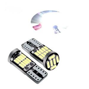 10pcs W5W T10 Led 조명 Canb 26SMD 슈퍼 밝은 6000K 자동차 돔 독서 번호판 전구 신호 램프 액세서리