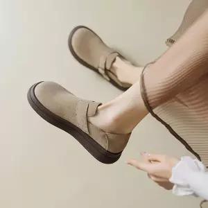 솔저스2 여자 하이탑 가을 통굽 쿠셔닝 로퍼 플랫 슈즈 구두 단화 OPH3