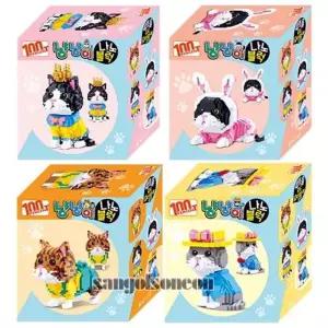 냥냥이나노블럭 키덜트 완구 조립 냥냥이 놀이 산골소 어린이집 유치원 대량주문 단체 선물