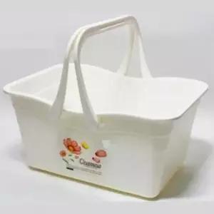 [생활] 목욕바구니 손잡이형 욕실 수납 정리함