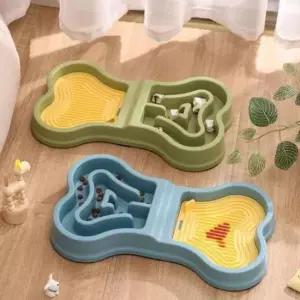 [반려] 강아지 급체방지 식사도구 2in1 밥그릇 애견용품 논슬립 간편세척 반려견 식사시간 케어템