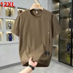 빅사이즈 반팔 셔츠 플러스 사이즈 남성 티셔츠 여름 컬렉션 다용도 루즈핏 캐주얼 스타일 트렌디 오버사이