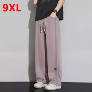 빅사이즈 반팔 셔츠 남성 트렌디한 루즈 스포츠 캐주얼 스웨트팬츠 봄 가을용 스트레이트 레그 롱 바지 청