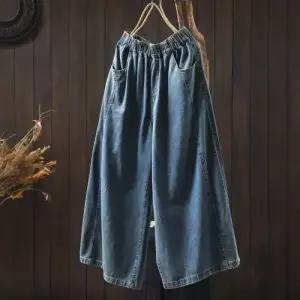 EAMT 팬츠 여성용 면 캐주얼 하계 일자 청바지 슬림핏 포켓 7부 YJ2