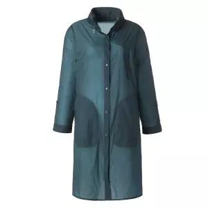 벨리시앙 히든 후드 홑겹 롱 바바리BY3202