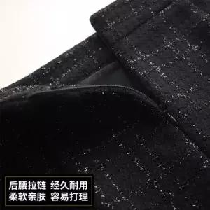 팔콘 여성 여성용 치마 모직 캐주얼 랩 언밸런스 키작 라인 정장 KKE1