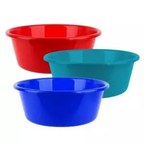 [JED] 플라스틱 10호 수납 바구니 랜덤 컬러 원형 다라이 대형