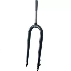 CDOWER 26X4 뚱뚱한 타이어 자전거 포크 디스크 브레이크 스티어러 215mm 스틸 리지드 1인치 나사형 프론트