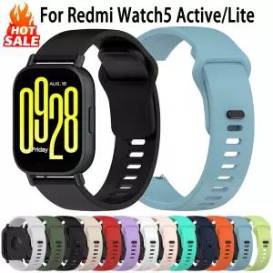 호환 시계줄 레드미 워치 5 액티브/5 라이트 스마트워치용 실리콘 스트랩 악세사리 22mm 스포츠 팔찌 밴드