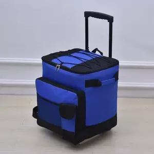 보냉가방 이시아르 블루 대형 보온보냉 캐리어 아이스가방 도시락가방