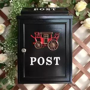 레트로 야외 스탠드 소형 전원주택 미니 우편함 빈티지 주택