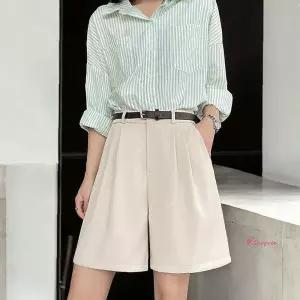 베르 깔끔한핏 데일리 오피스 정장반바지 사무실코디cde903