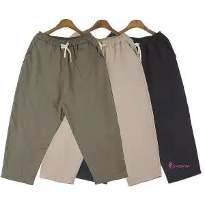 남자 배기팬츠 벌룬 린넨opq142