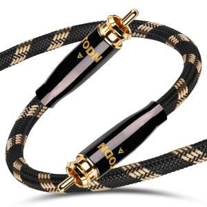 코어 듀얼 3피트 차폐 파일 금도금 SPDIF 75옴 갖춘 오디오 24K 플러그 1M