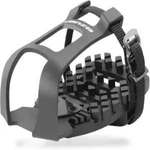 벤조 바이크 토 클립 케이지 실내 운동용 페달 어댑터 - 펠로톤 호환되며 룩 델타 스트랩으로 변환하여