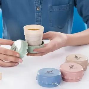 캠핑 등산 접이식 폴딩 컵 휴대용 물컵 야외용