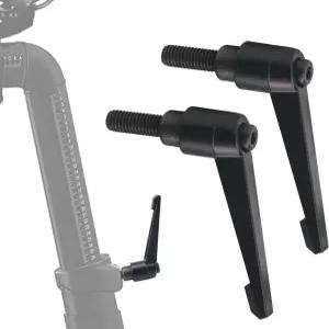 AQDD 운동용 자전거 시트 펠로톤 교체 부품 조절 가능한 합금 L-핸들 액세서리용 높이 바 레버 - 2팩