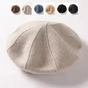 코디모자 키밍 따뜻한 울 니트 베레모 방한모 볼륨 모자