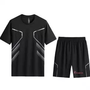 남성 복 빅사이즈 반 쿨링라인 상하의세트 여름 반여름복zab911