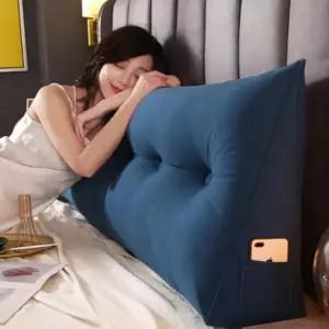 100cm 아이보리 쿠션 방석 쇼파 침대 등받이 삼각