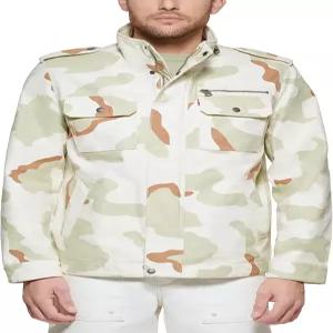 리바이스 남성 워싱 코튼 밀리터리 재킷(정규 및 빅 톨 사이즈)