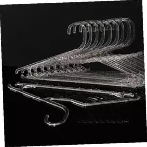 [생활] 플라스틱옷걸이 반짝이펄 투명 옷걸이 바지걸이 10p세트 슬림 치마