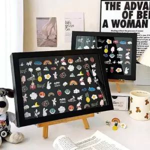 뱃지 보관함 대형 핀 캔 뱃지 메달 보관 액자 케이스