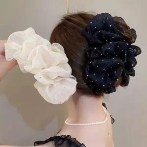 집게핀 헤어 올림머리 반묶음 미니 머리핀 긴머리 큐빅 빅사이즈 왕리본핀