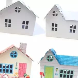 (다올)유아종이집 만들기용품 (5명용) 예꾸하우스 굴뚝 유