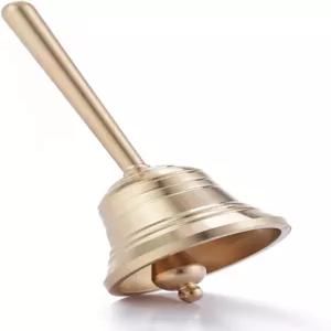 홈라비 작은 고체 황동 핸드 콜 벨 노인용 침대 옆 교사 및 웨딩 디너 티베트 명상 교실