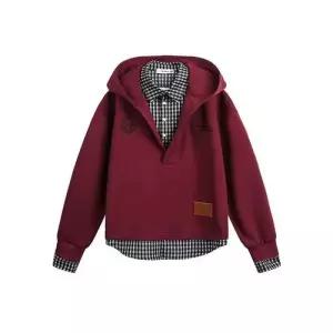 EAMT 투피스 캐주얼 남성용 봄가을 후드 점퍼 빅사이즈 트렌드 가짜 YJ3